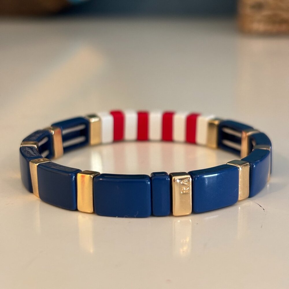 Roxanne Assoulin Americana Beaded Enamel Bracelet - Picture 4 of 5